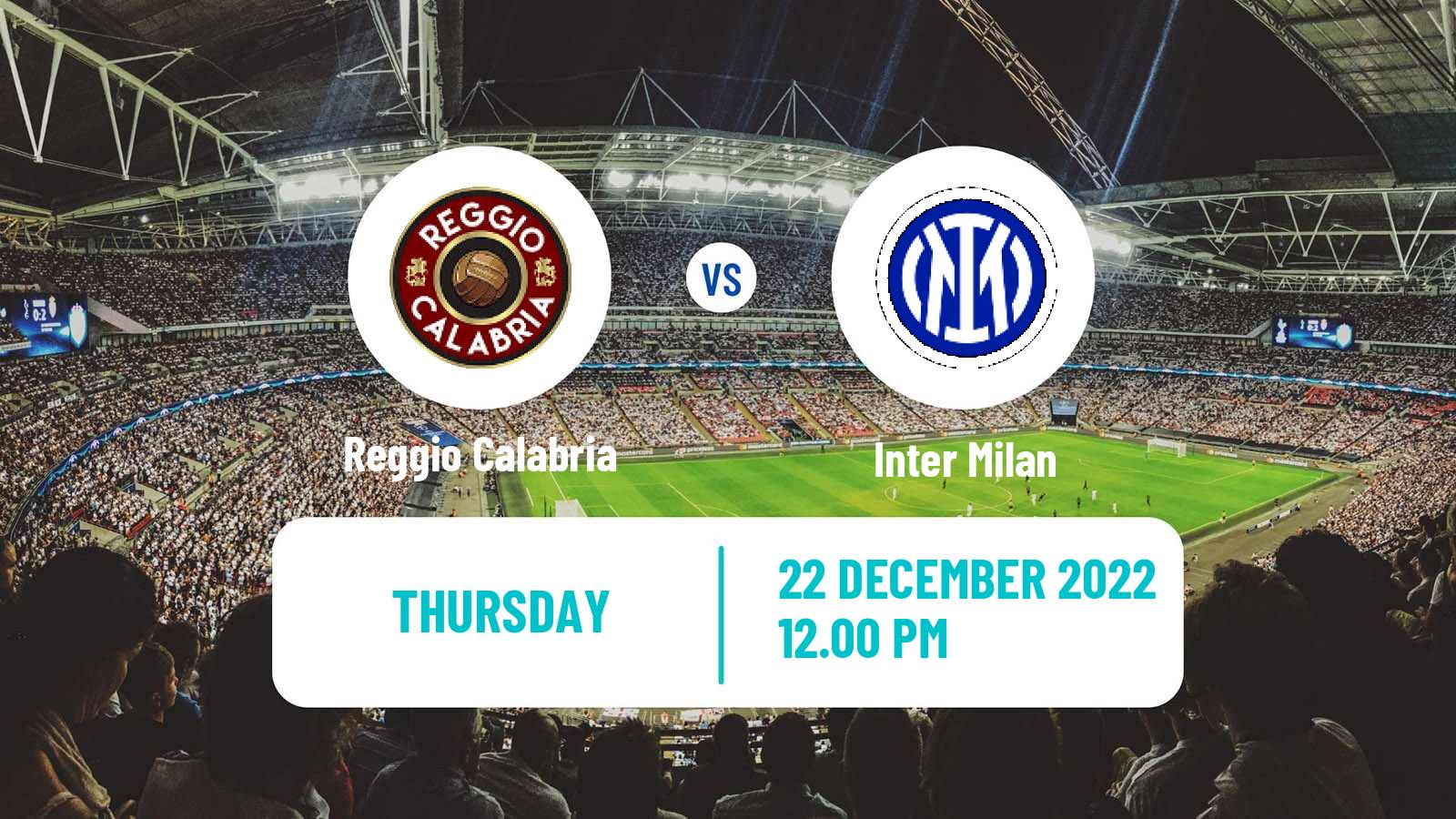 Soccer Club Friendly Reggina - Inter Milan