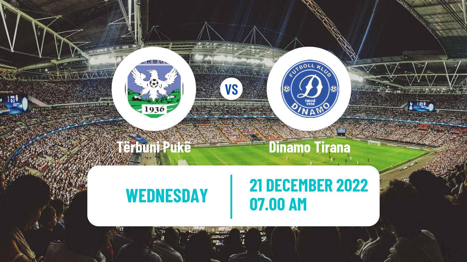 Soccer Albanian First Division Tërbuni Pukë - Dinamo Tirana
