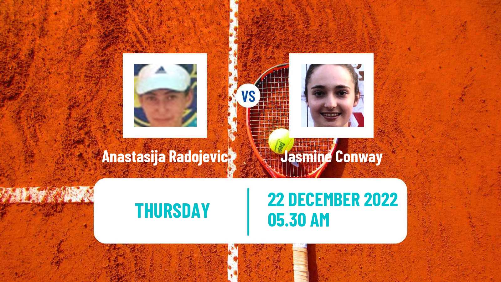 Tennis ITF Tournaments Anastasija Radojevic - Jasmine Conway