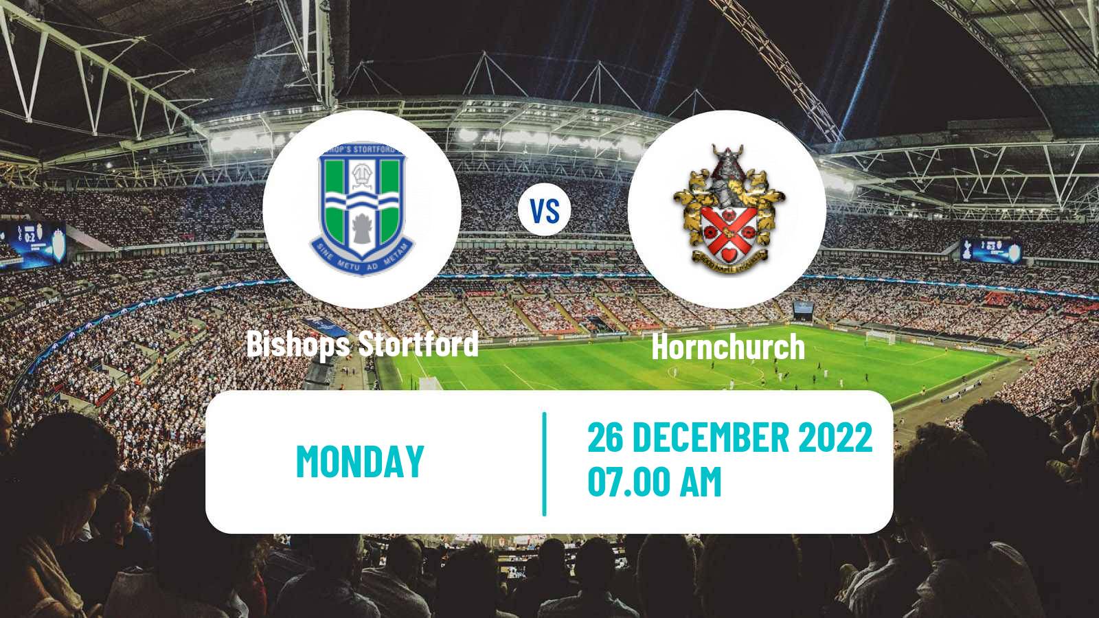 Soccer English Isthmian League Premier Division Bishops Stortford - Hornchurch