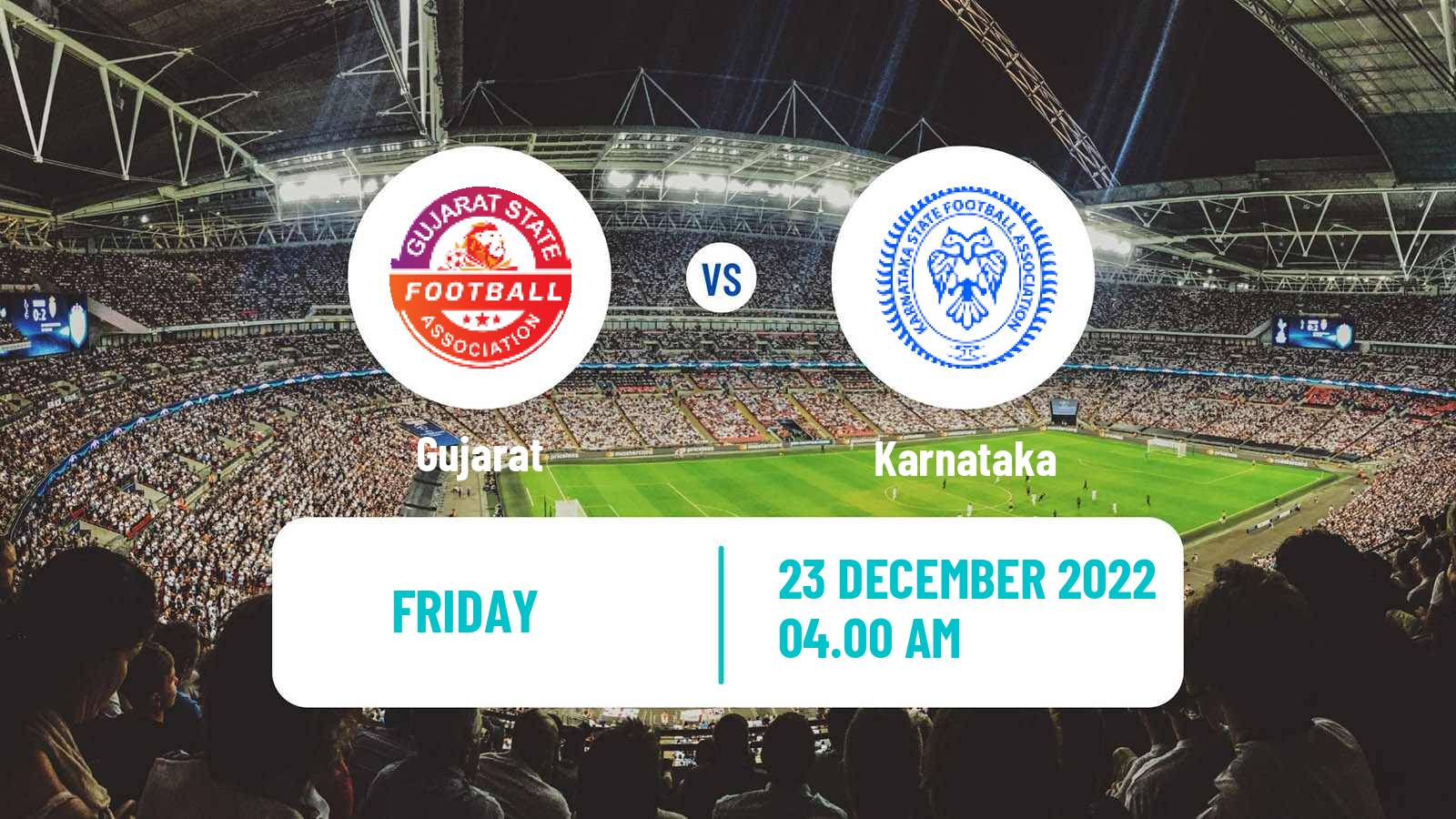 Soccer Indian Santosh Trophy Gujarat - Karnataka
