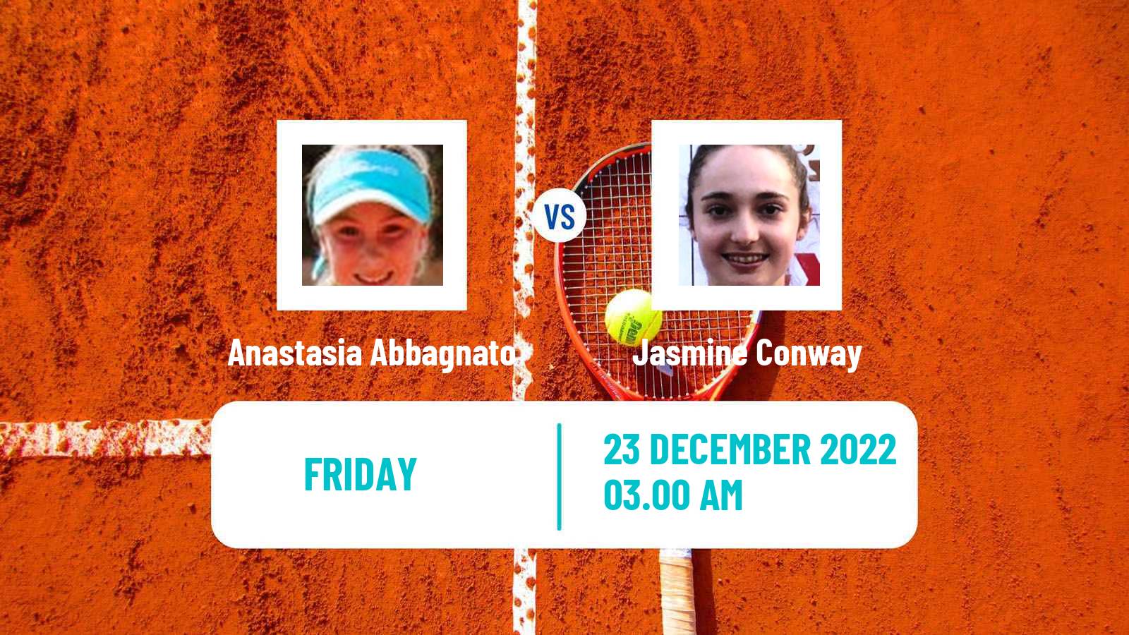 Tennis ITF Tournaments Anastasia Abbagnato - Jasmine Conway