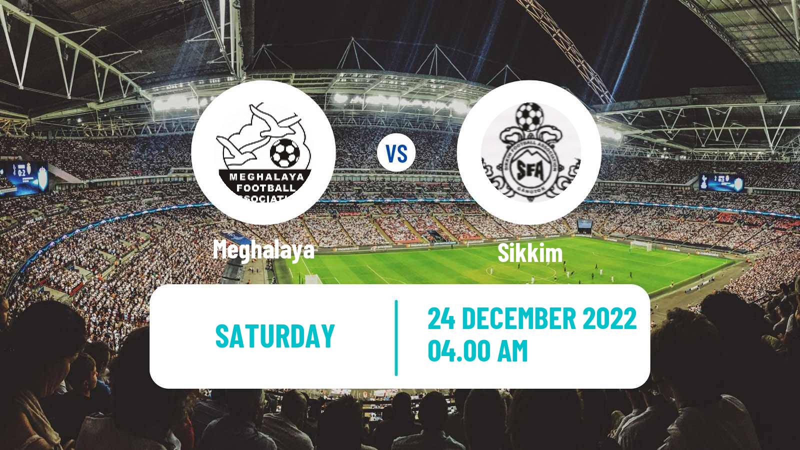 Soccer Indian Santosh Trophy Meghalaya - Sikkim