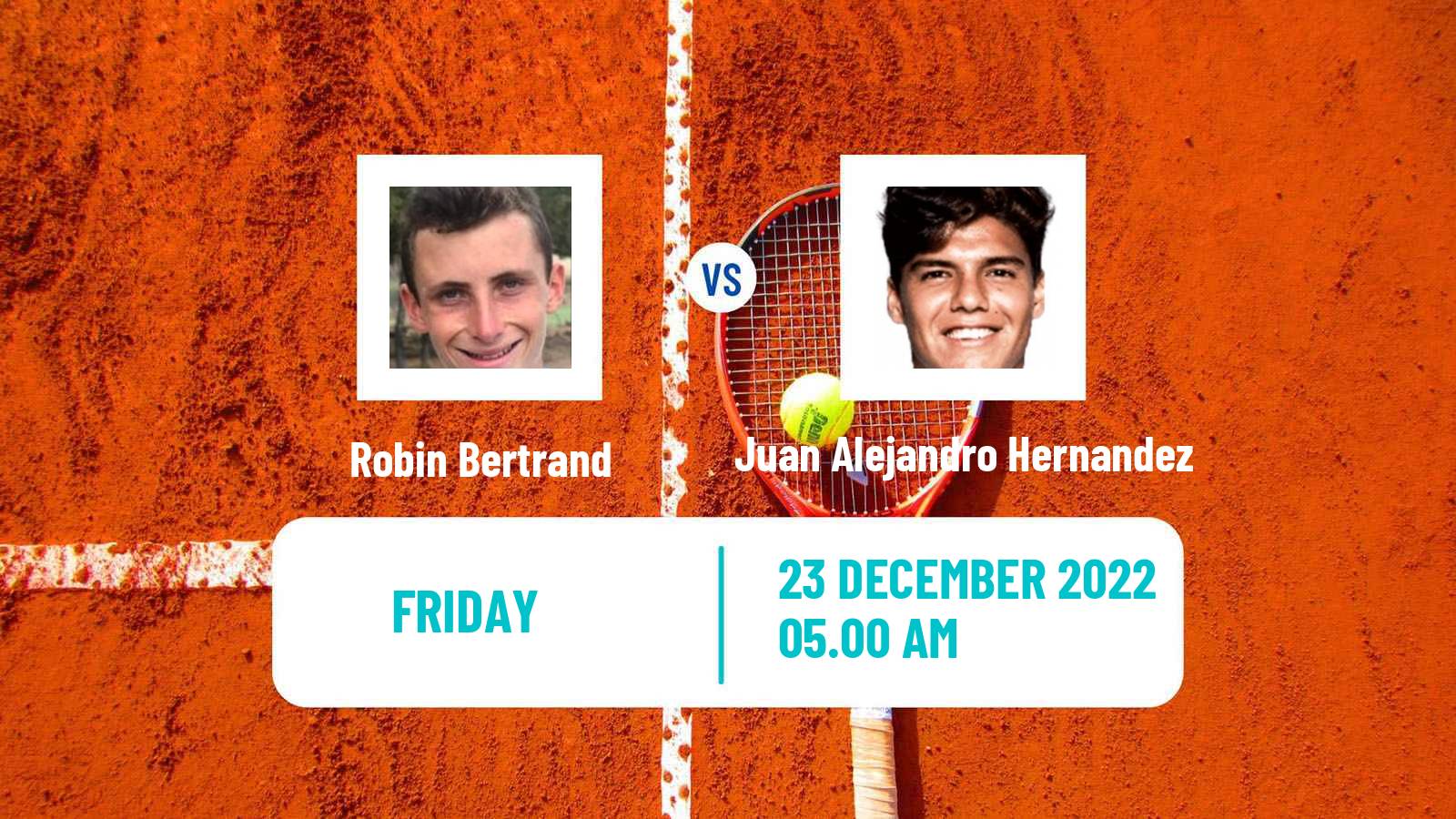 Tennis ITF Tournaments Robin Bertrand - Juan Alejandro Hernandez
