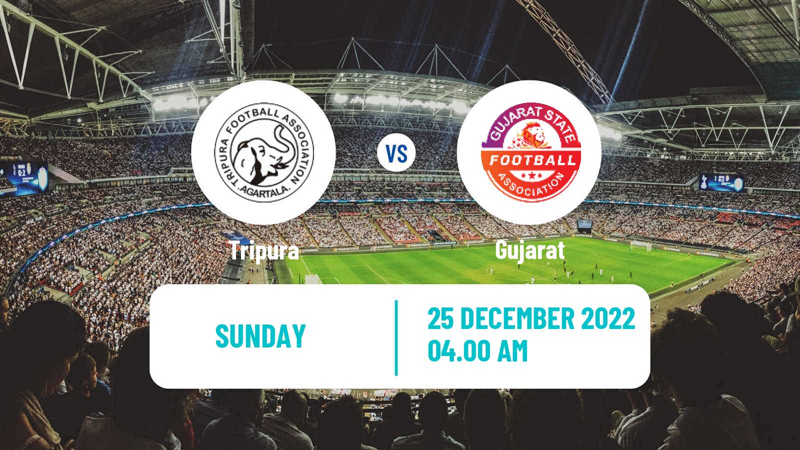 Soccer Indian Santosh Trophy Tripura - Gujarat