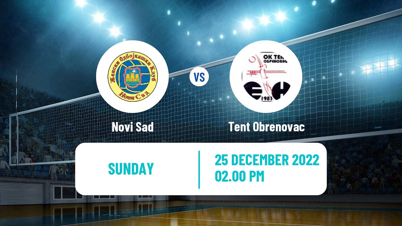 Volleyball Serbian Liga Volleyball Women Novi Sad - Tent Obrenovac