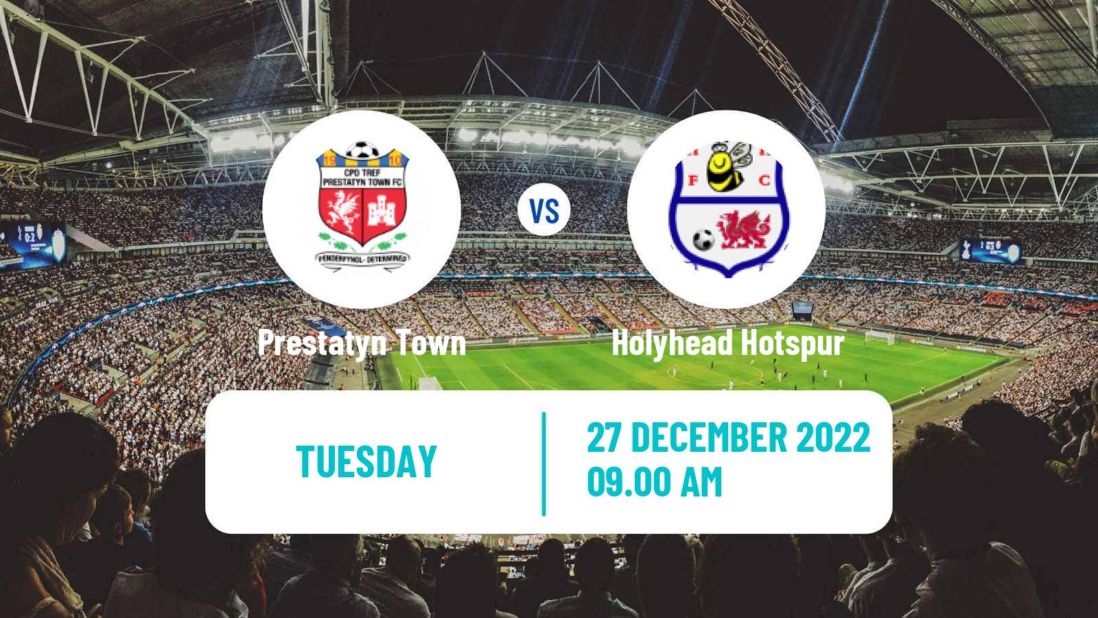 Soccer Welsh Cymru North Prestatyn Town - Holyhead Hotspur