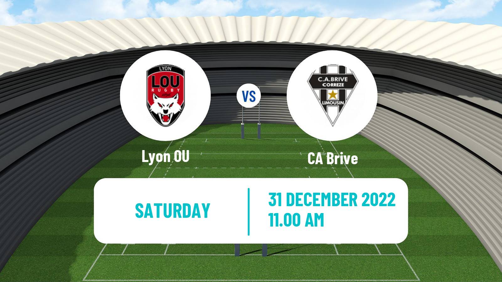 Rugby union French Top 14 Lyon - Brive