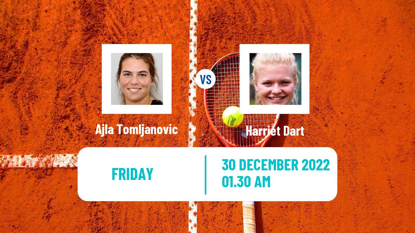 Tennis WTA United Cup Ajla Tomljanovic - Harriet Dart