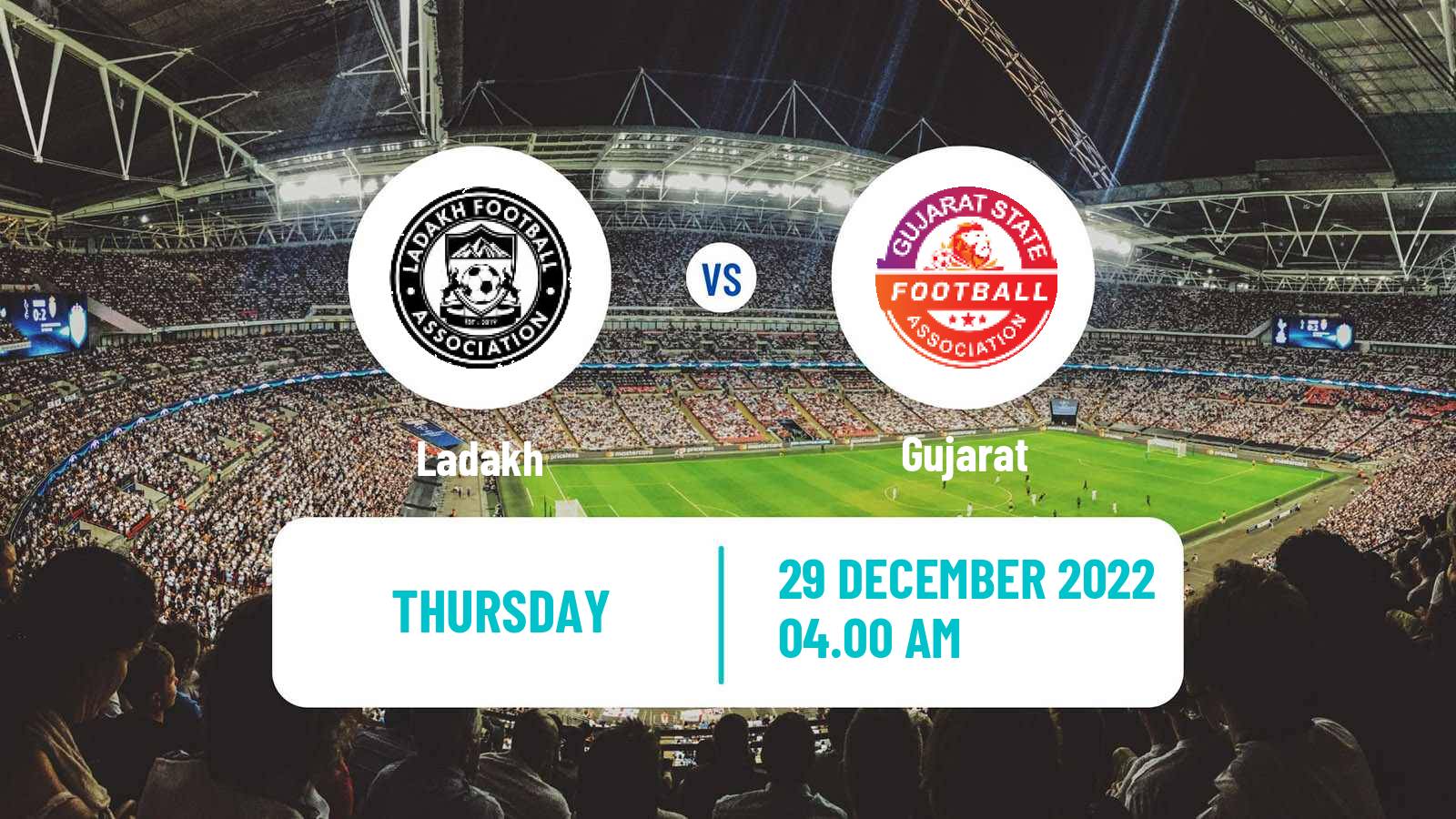 Soccer Indian Santosh Trophy Ladakh - Gujarat