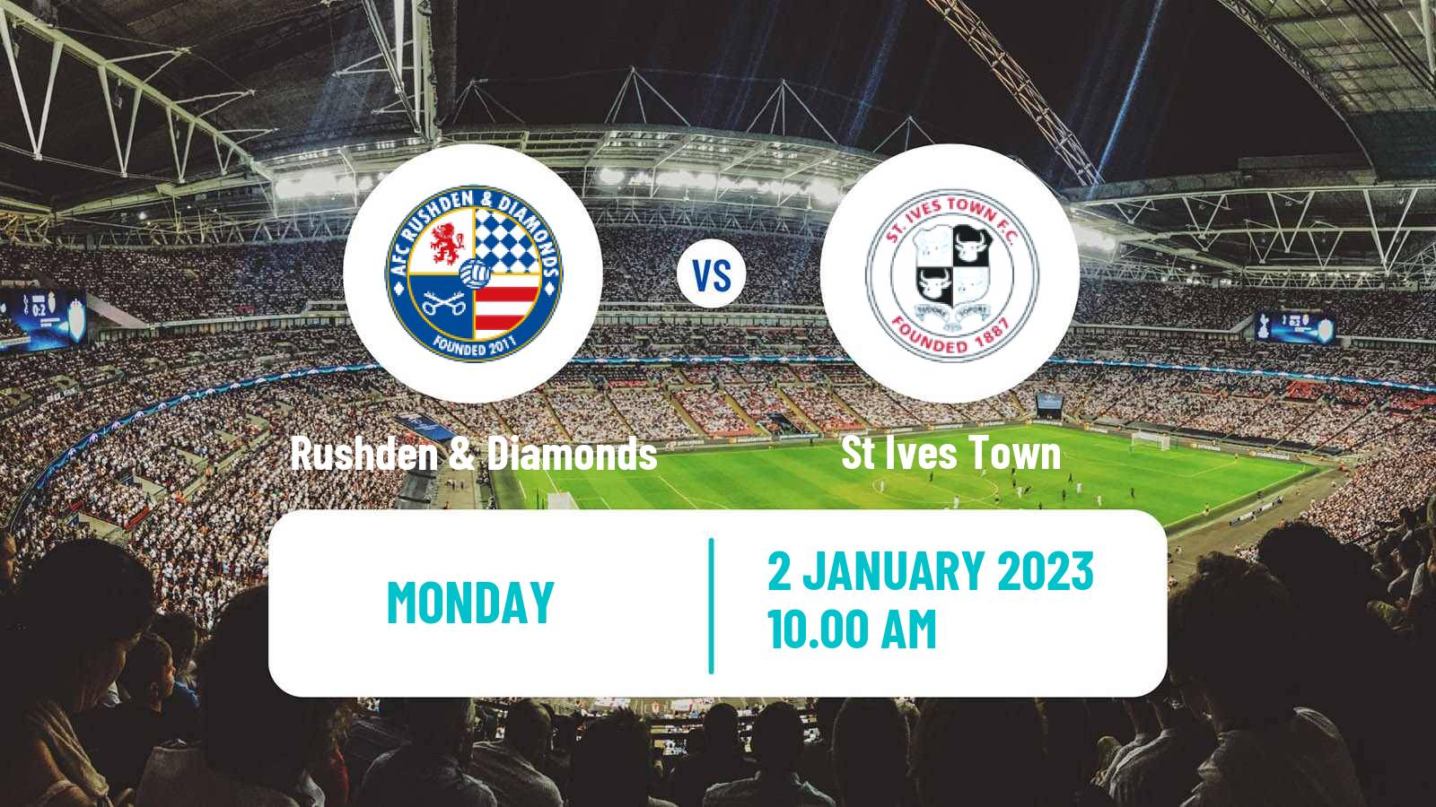 Soccer English Southern League Central Division Rushden & Diamonds - St Ives Town