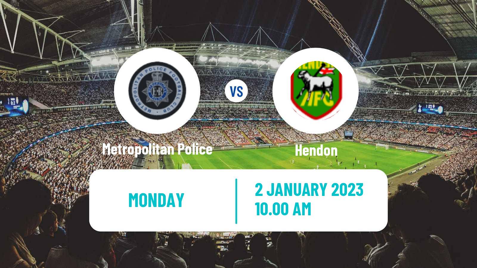 Soccer English Southern League South Division Metropolitan Police - Hendon