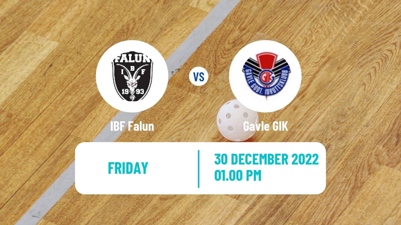 Floorball Swedish Superligan Floorball Falun - Gavle GIK