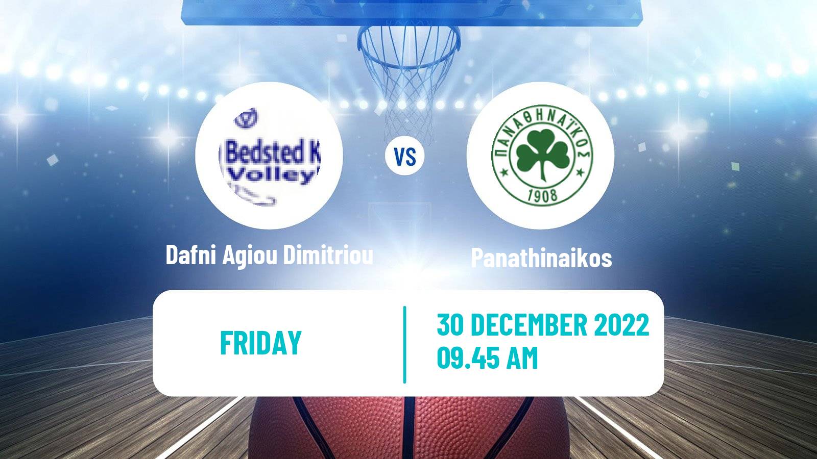 Basketball Greek Basket League A1 Women Dafni Agiou Dimitriou - Panathinaikos