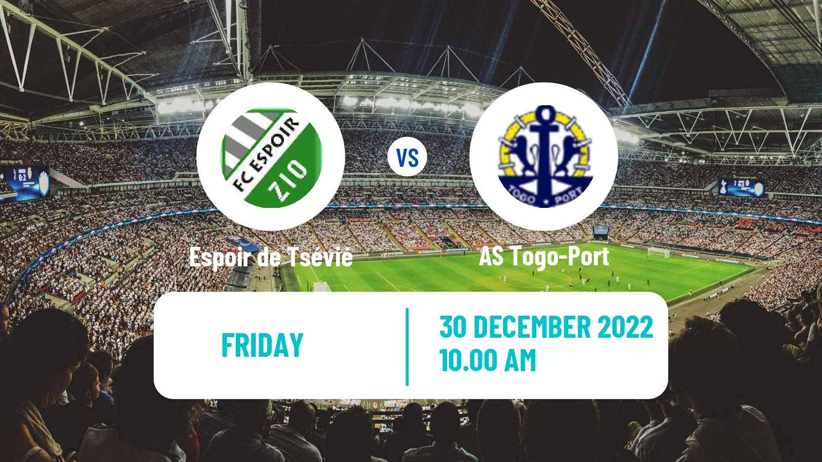 Soccer Togolese Championnat National Espoir de Tsévié - Togo-Port