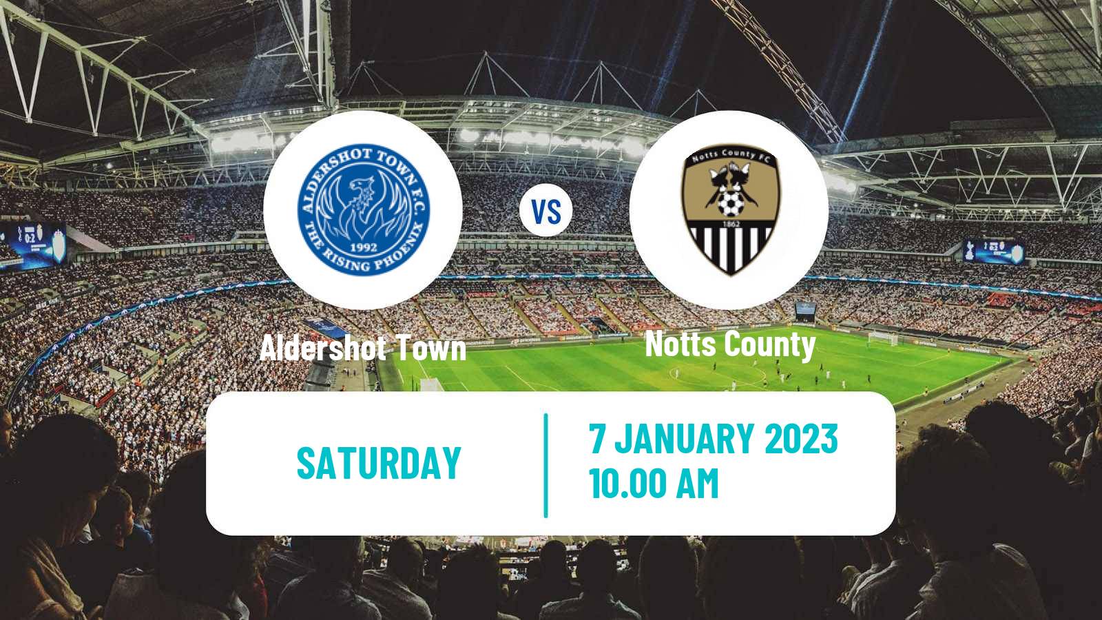 Soccer English National League Aldershot Town - Notts County