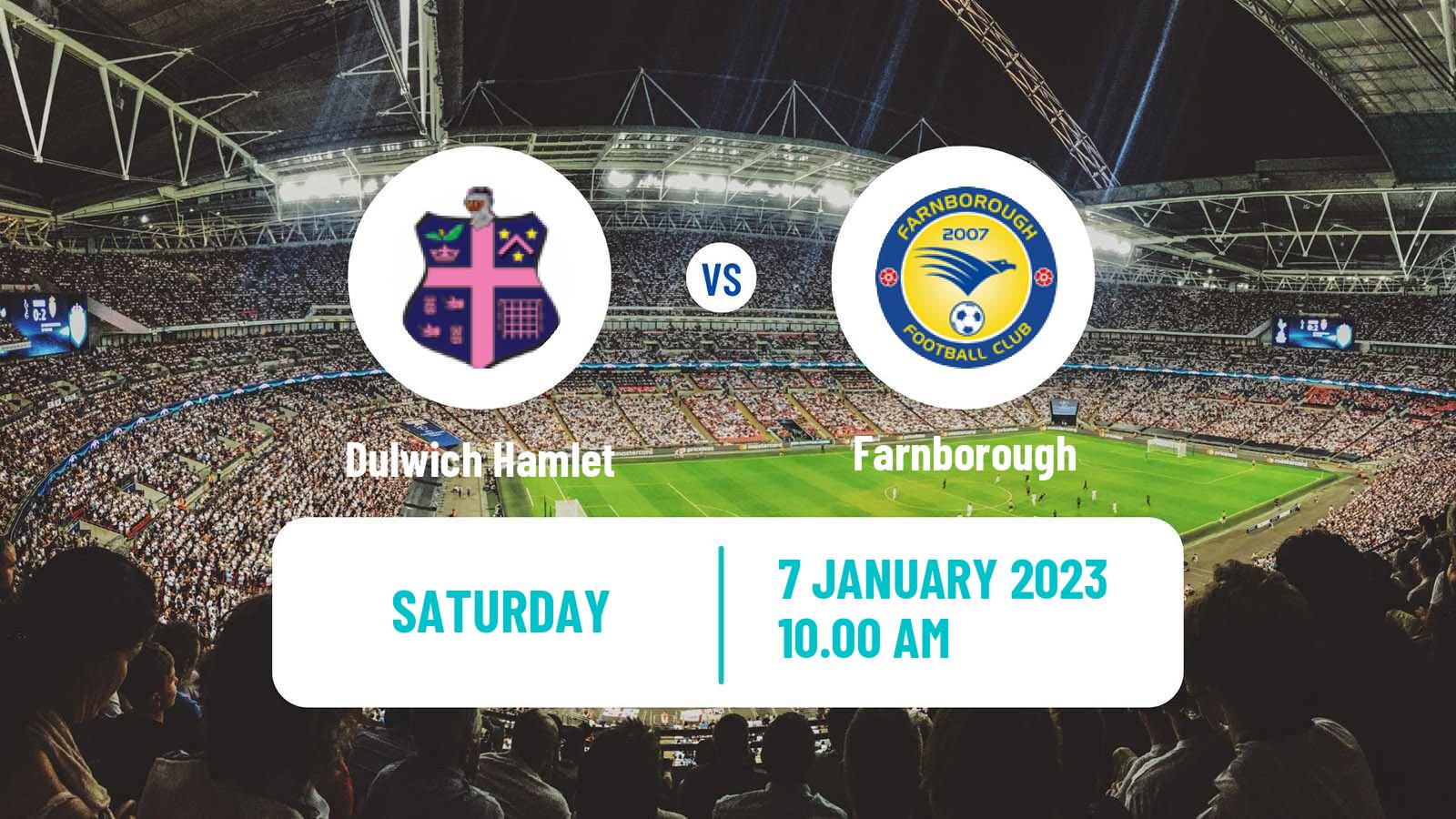 Soccer English National League South Dulwich Hamlet - Farnborough