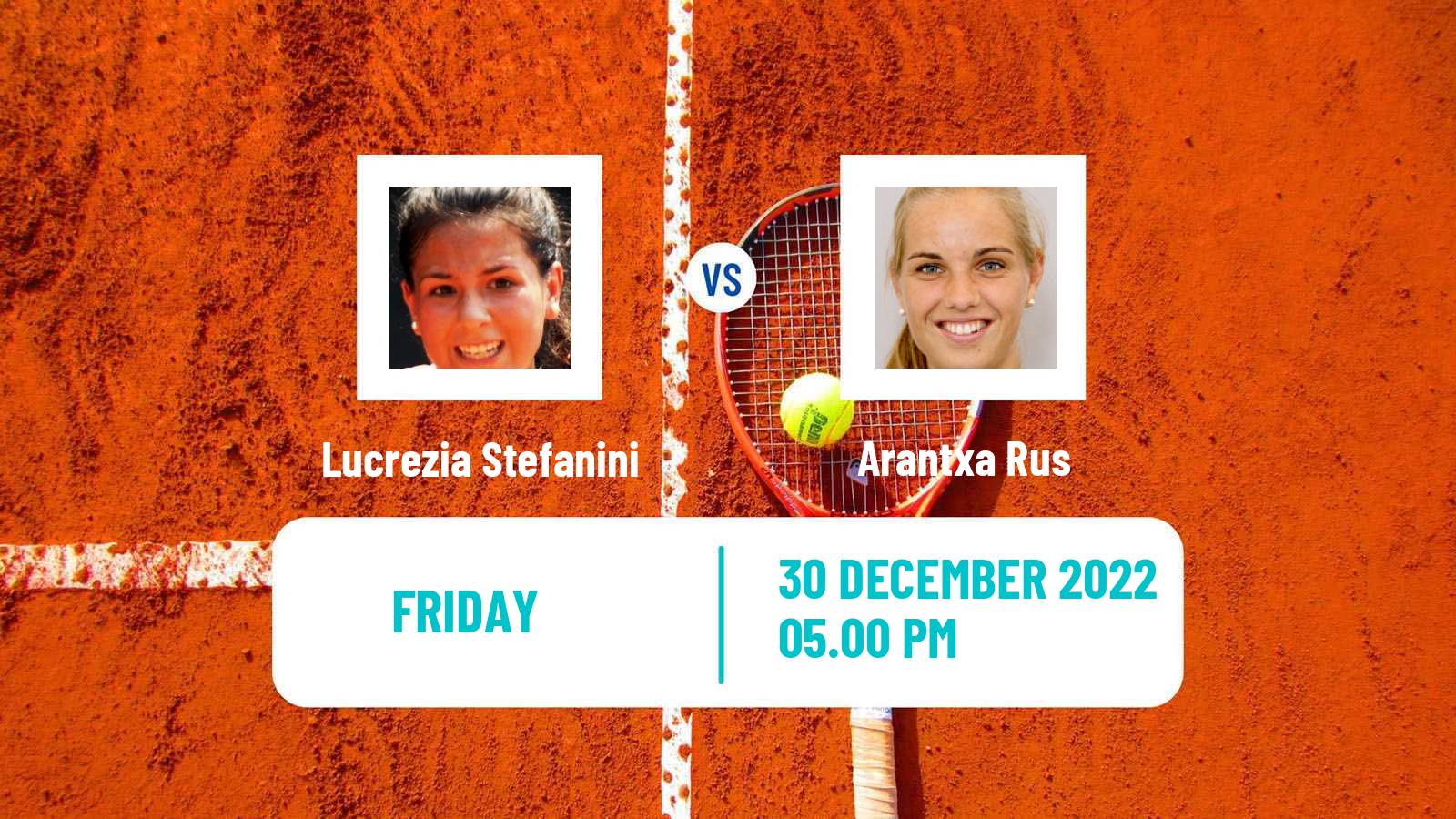 Tennis WTA Auckland Lucrezia Stefanini - Arantxa Rus
