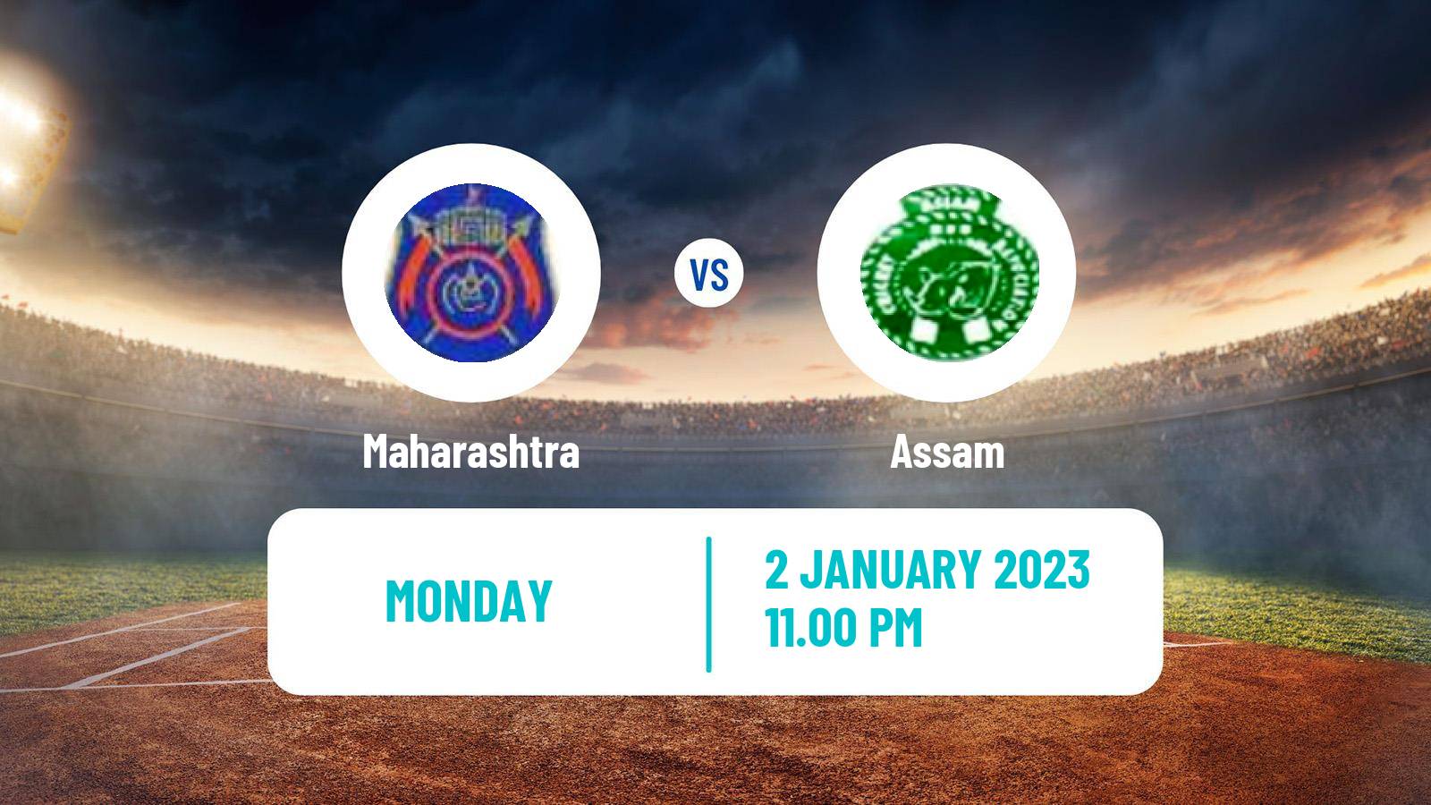 Cricket Ranji Trophy Maharashtra - Assam