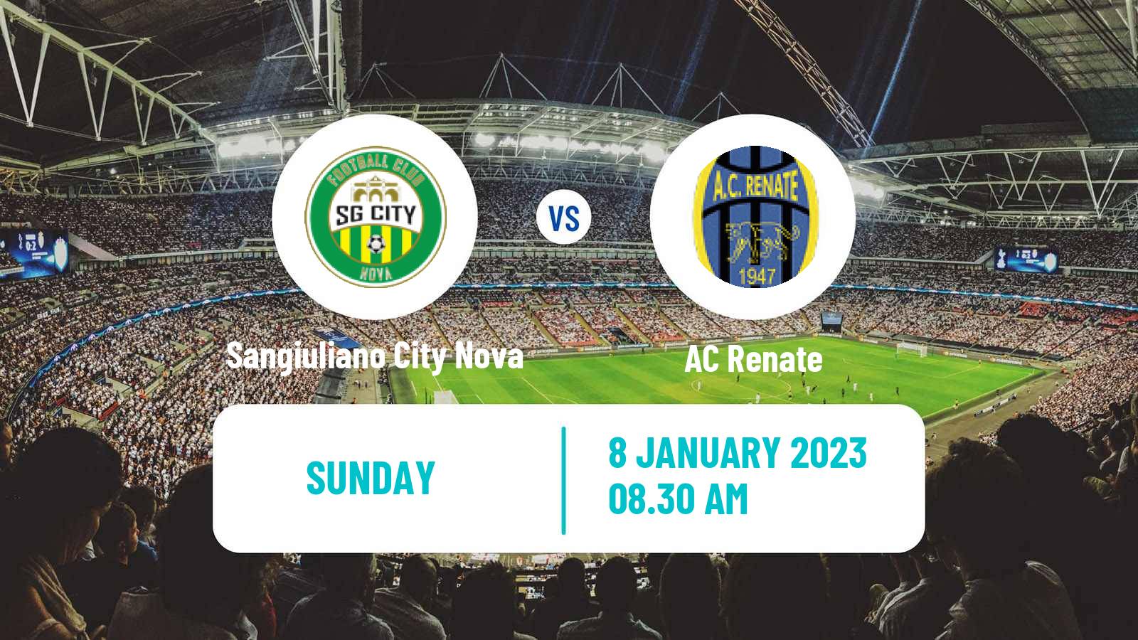 Soccer Italian Serie C Group A Sangiuliano City Nova - Renate