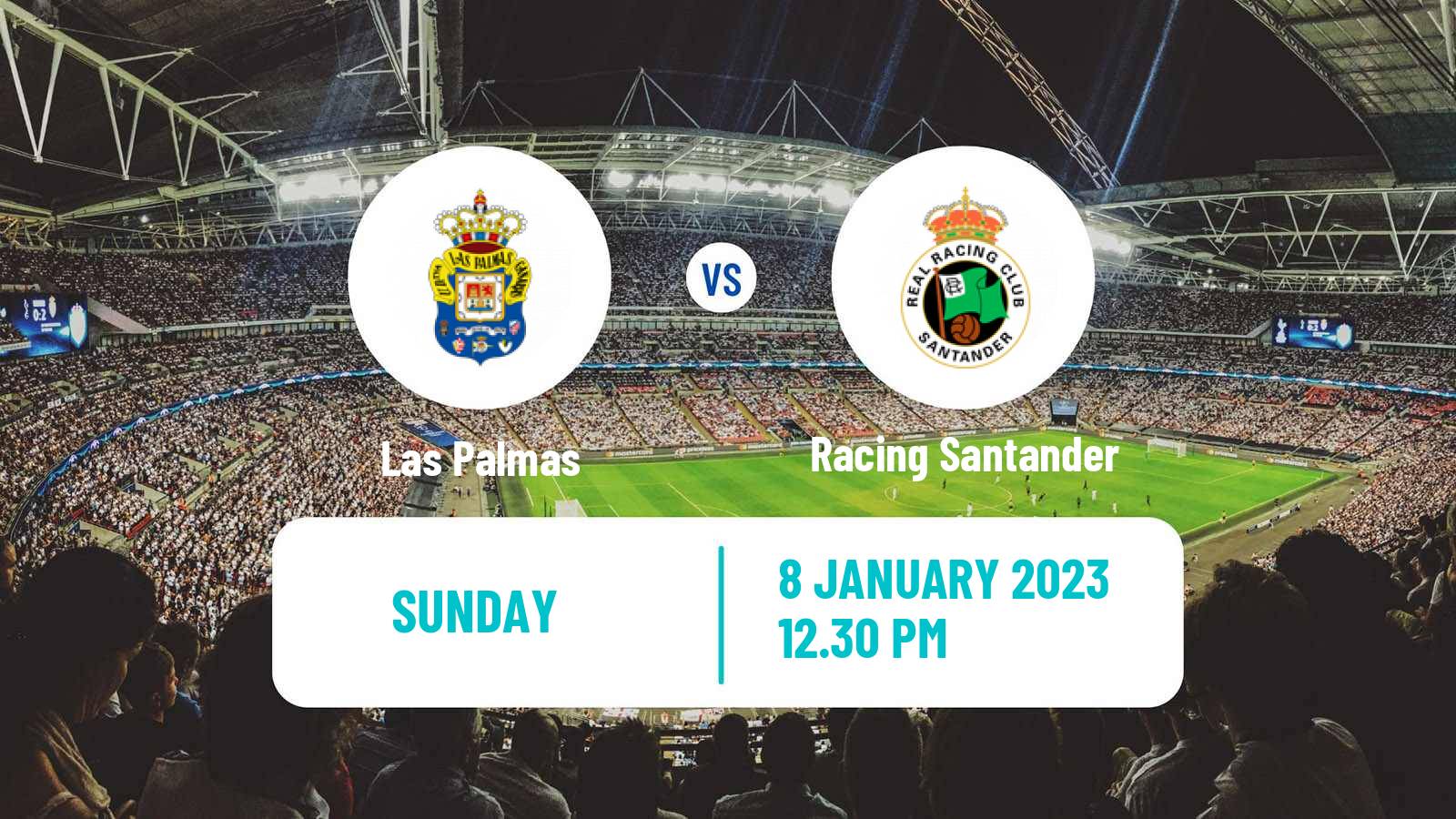 Soccer Spanish LaLiga2 Las Palmas - Racing Santander