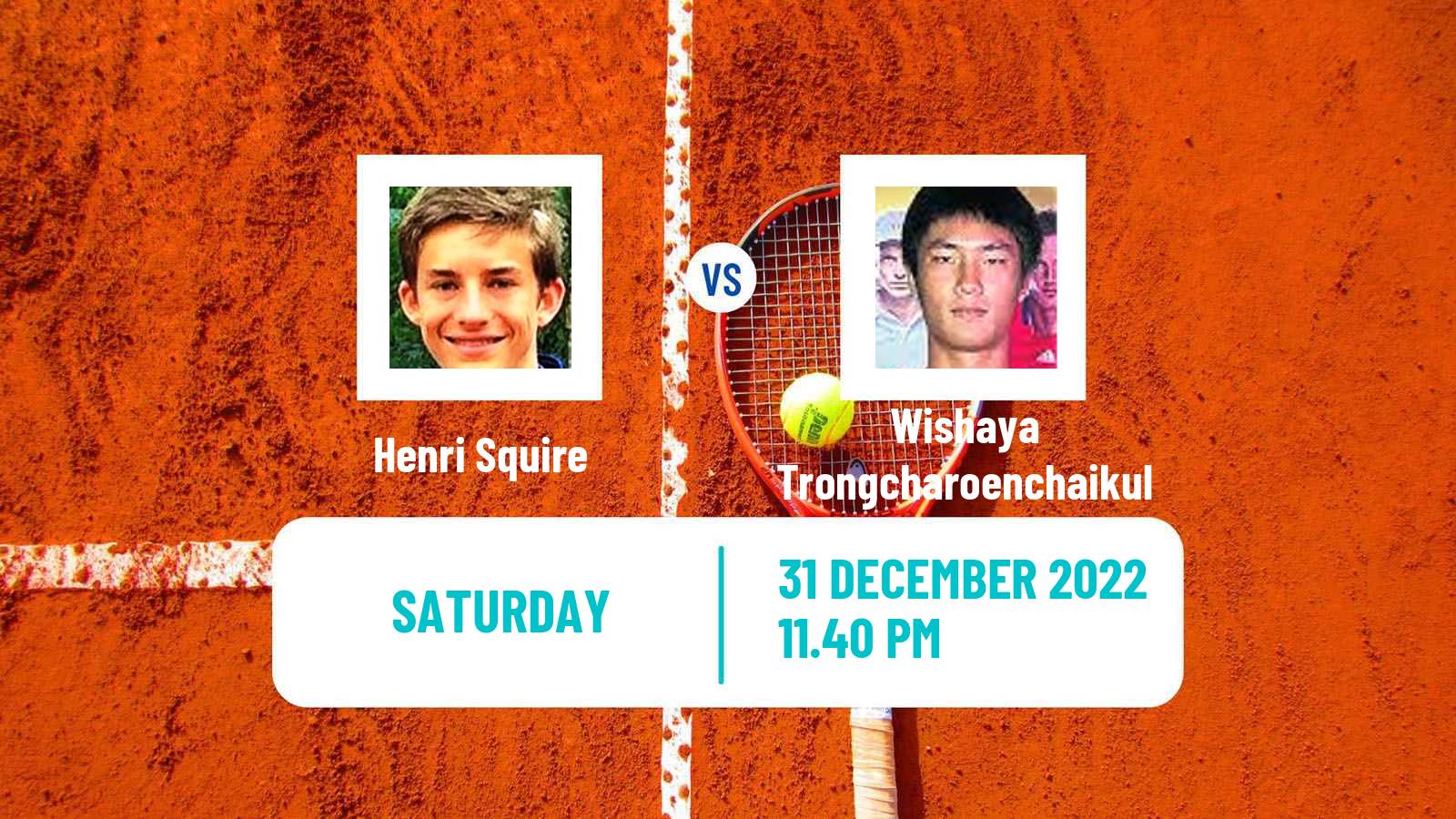 Tennis ATP Challenger Henri Squire - Wishaya Trongcharoenchaikul