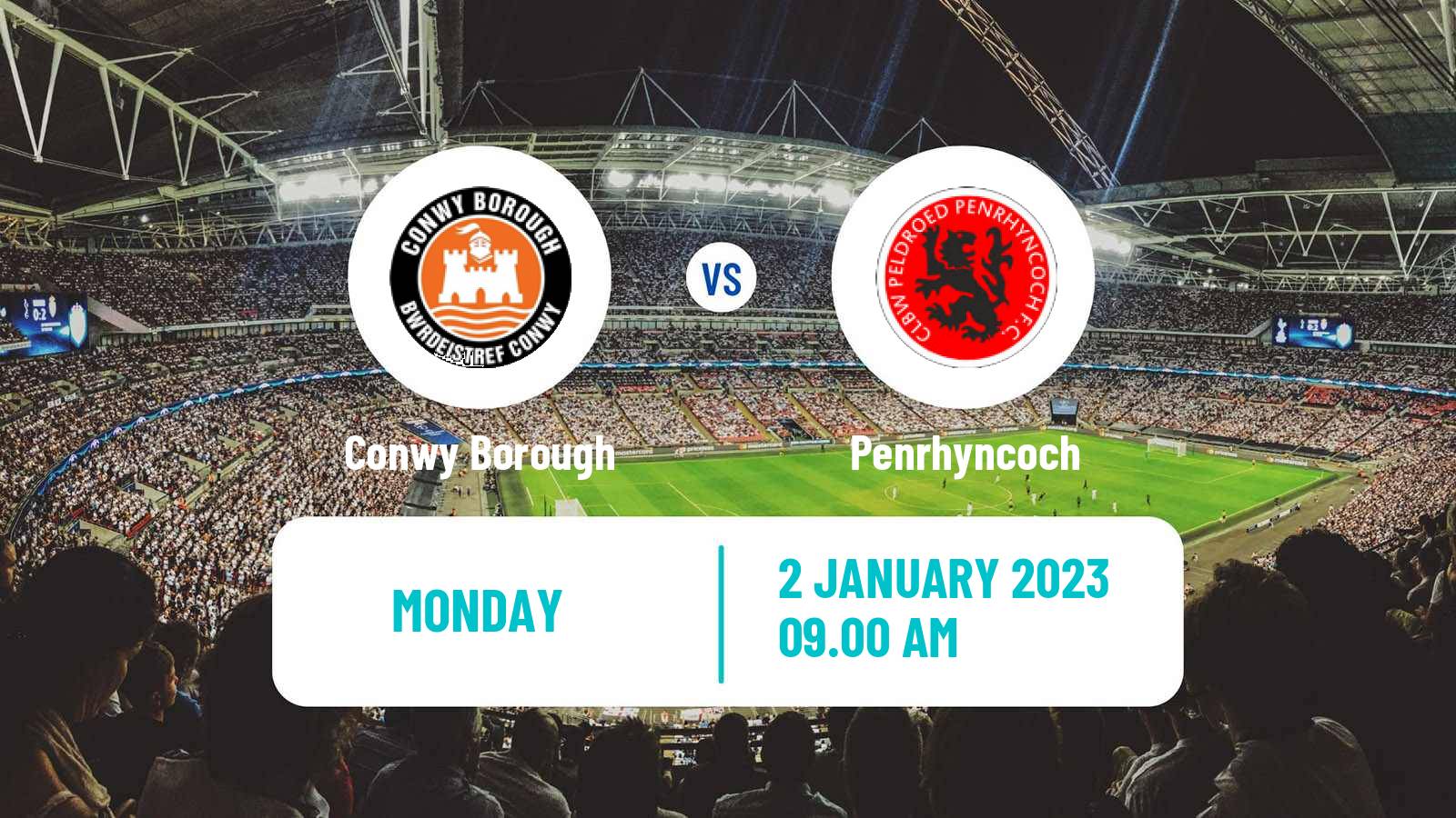 Soccer Welsh Cymru North Conwy Borough - Penrhyncoch