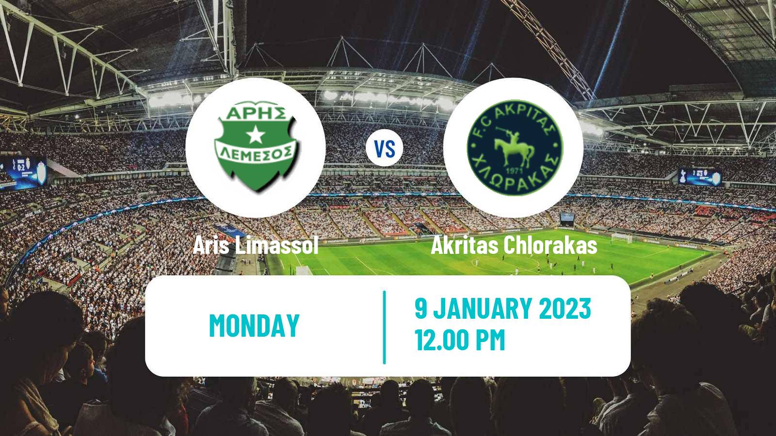 Soccer Cypriot First Division Aris Limassol - Akritas Chlorakas