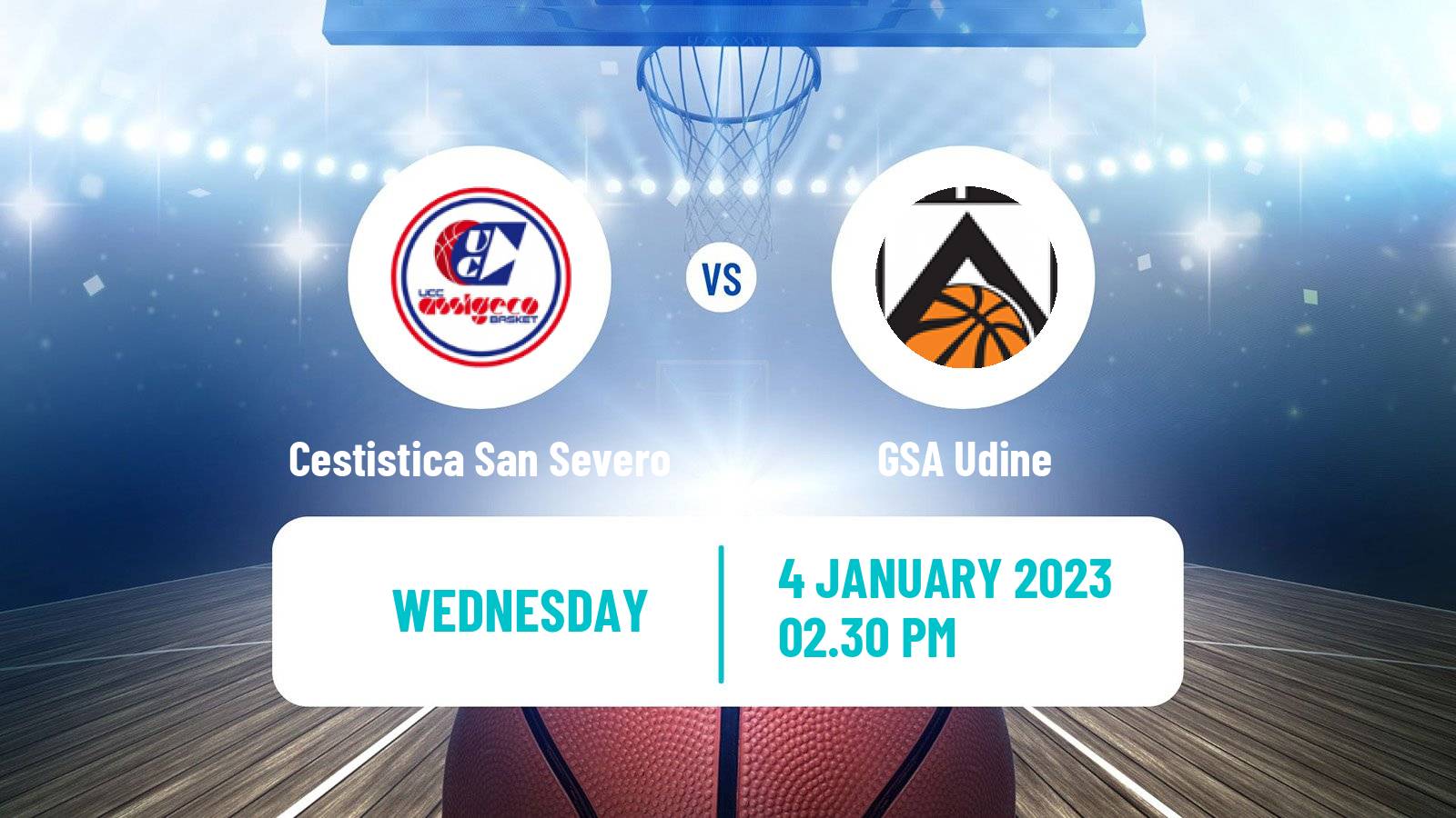 Basketball Italian Serie A2 Basketball Cestistica San Severo - Udine