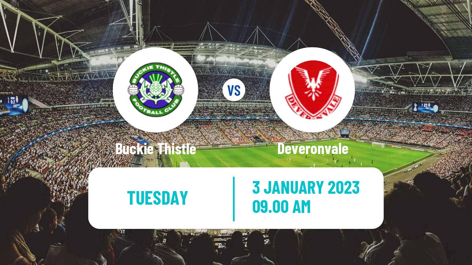 Soccer Scottish Highland League Buckie Thistle - Deveronvale