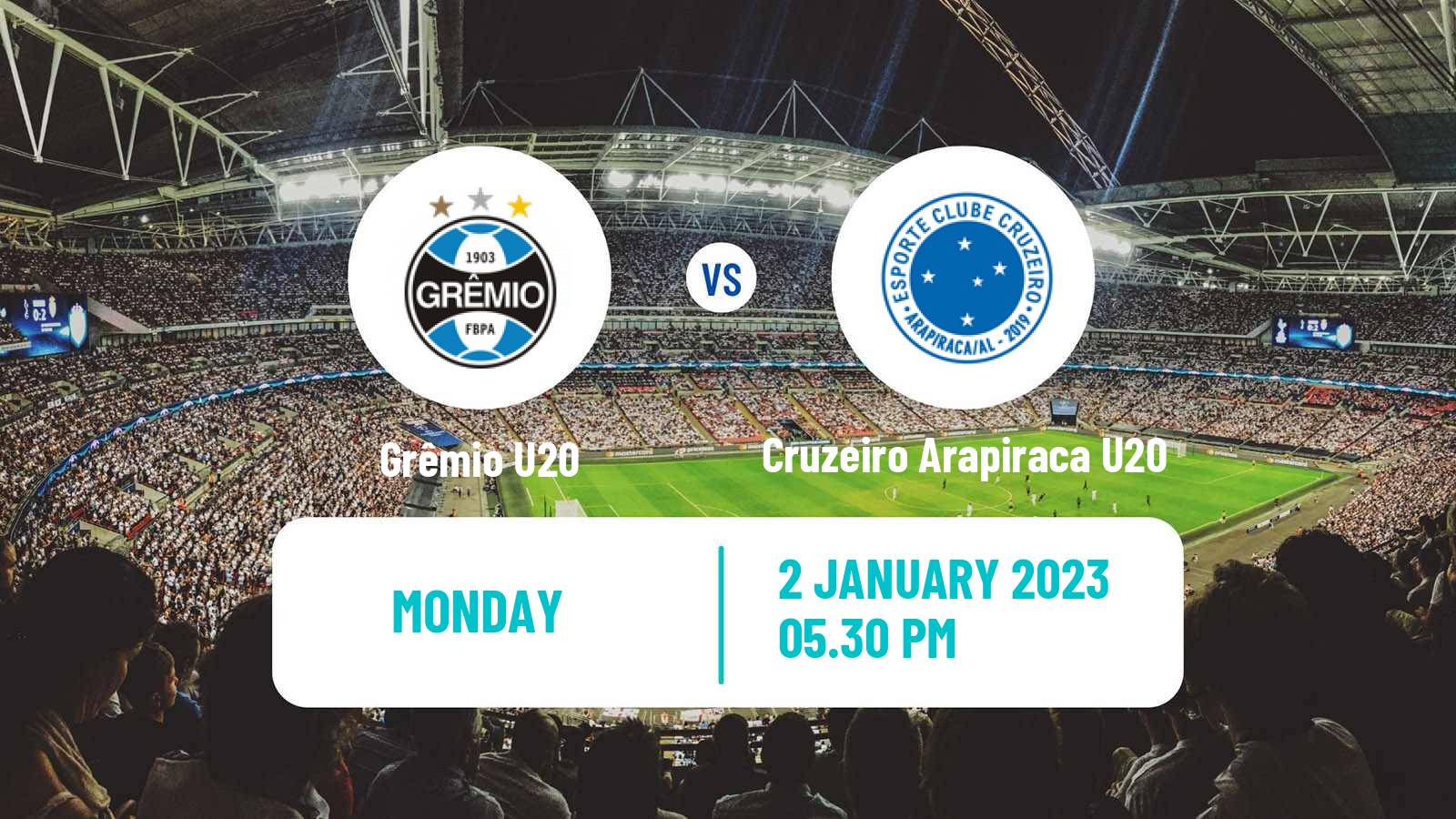 Soccer Brazilian Copa Sao Paulo de juniores Grêmio U20 - Cruzeiro Arapiraca U20