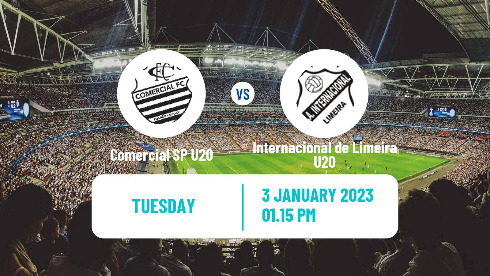 Soccer Brazilian Copa Sao Paulo de juniores Comercial SP U20 - Internacional de Limeira U20