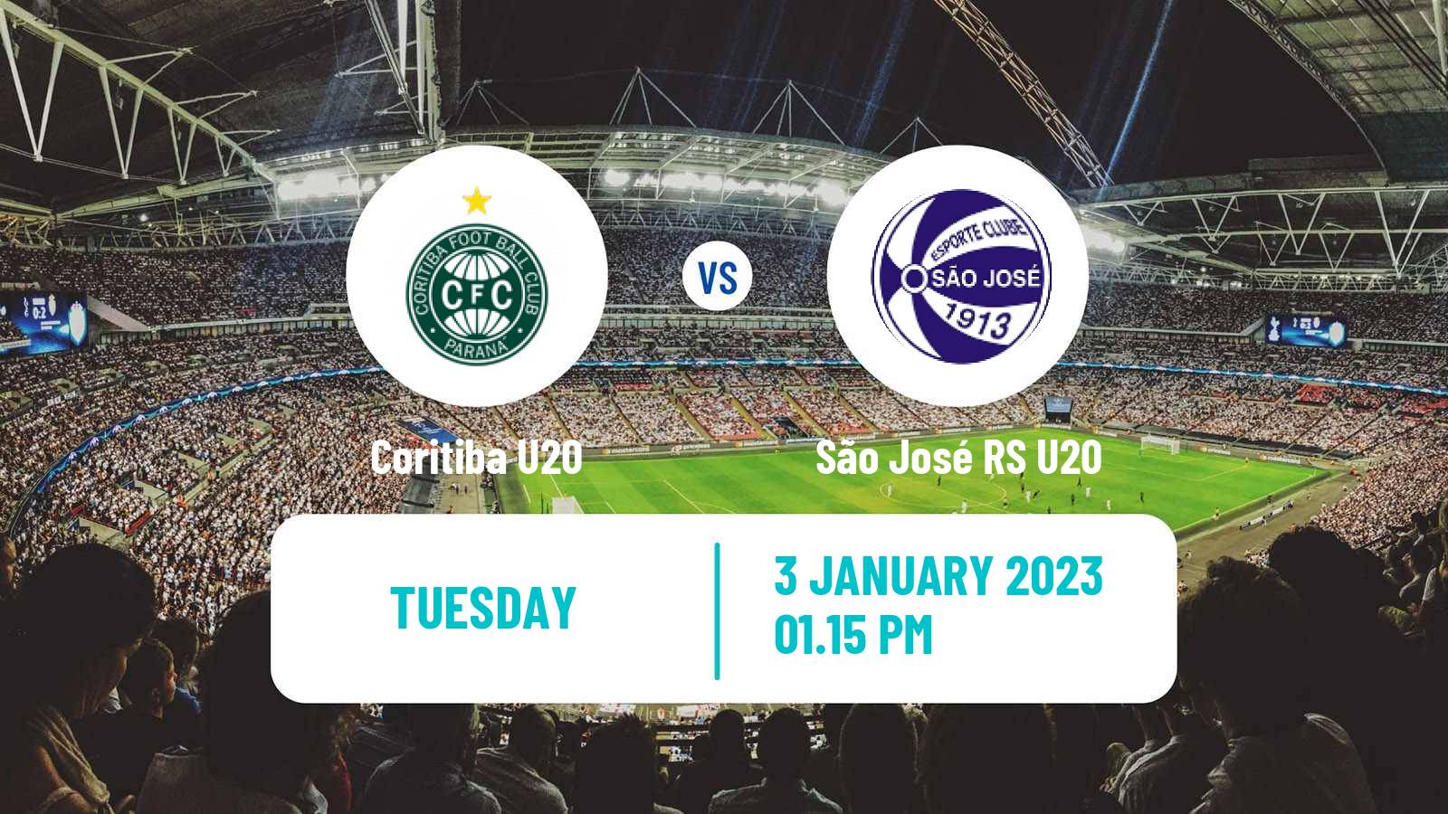 Soccer Brazilian Copa Sao Paulo de juniores Coritiba U20 - São José-SP U20