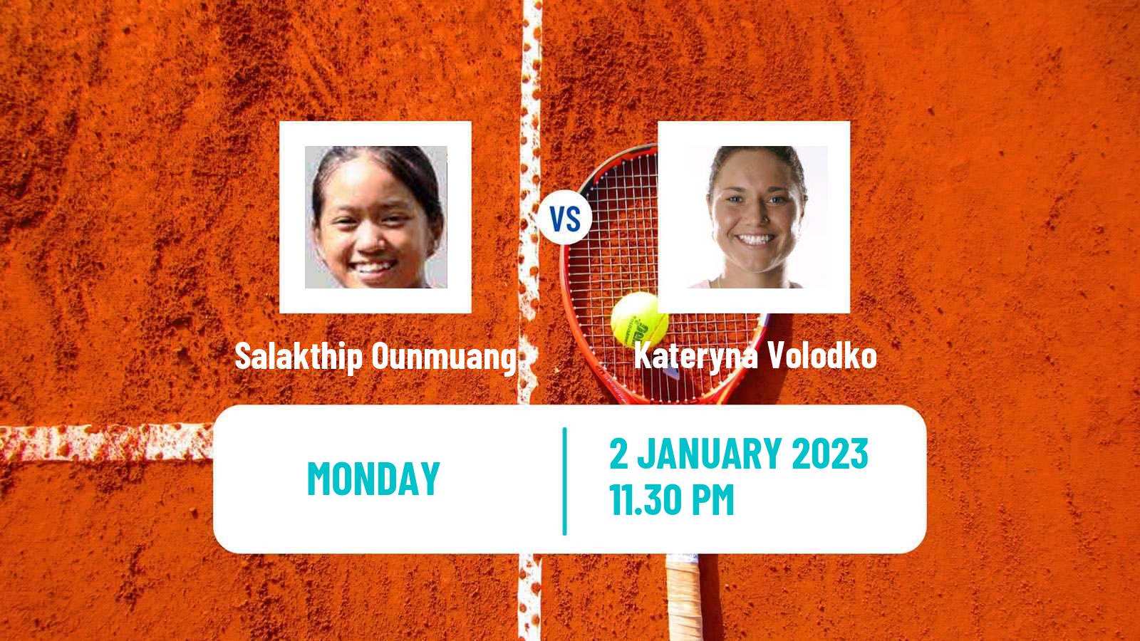 Tennis ITF Tournaments Salakthip Ounmuang - Kateryna Volodko
