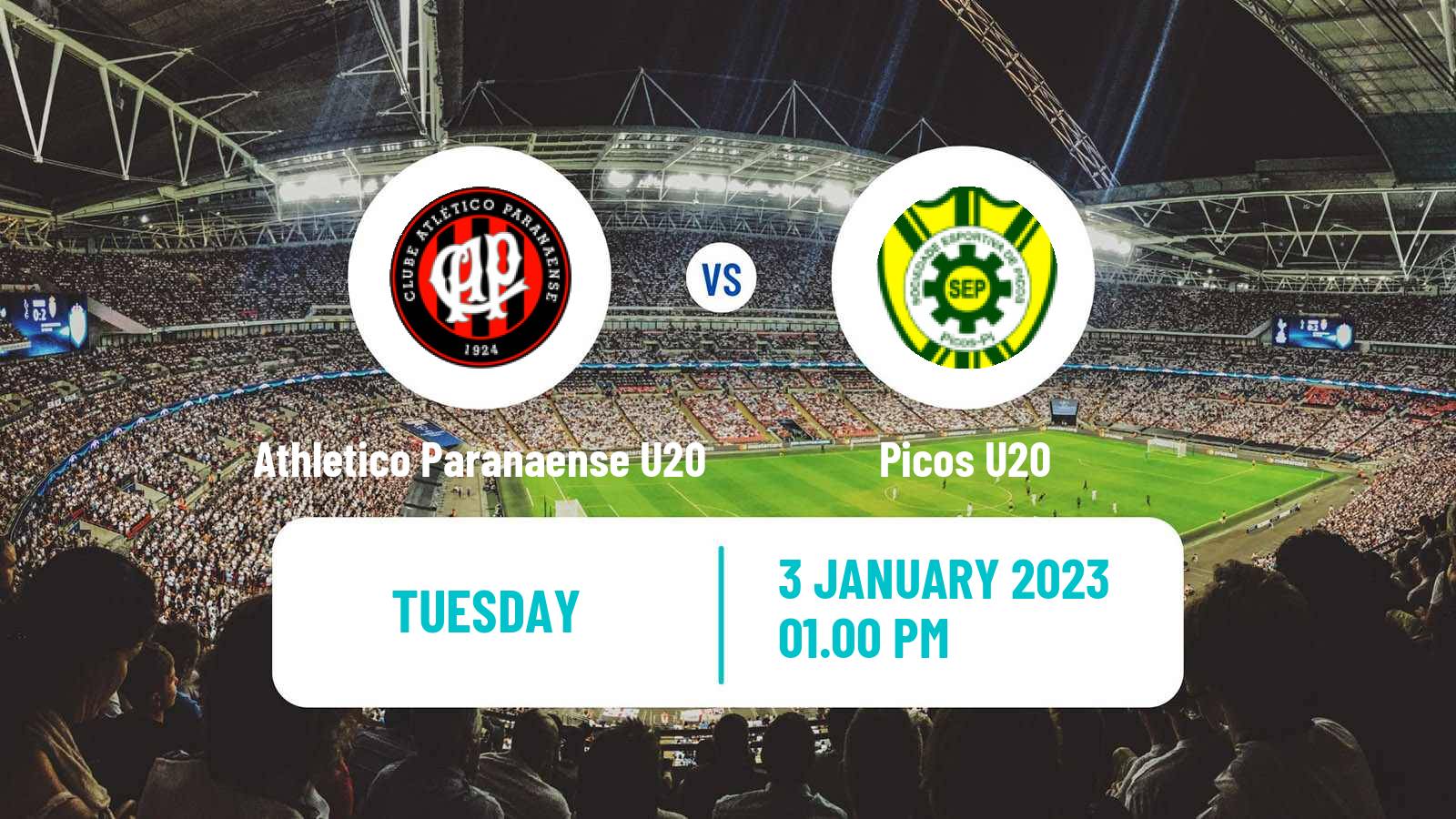Soccer Brazilian Copa Sao Paulo de juniores Athletico Paranaense U20 - Picos U20