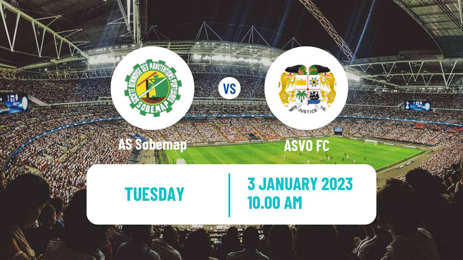 Soccer Benin Ligue 1 AS Sobemap - ASVO