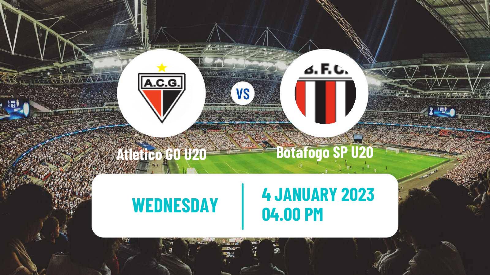Soccer Brazilian Copa Sao Paulo de juniores Atletico GO U20 - Botafogo SP U20