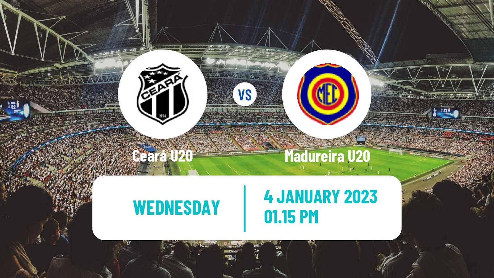 Soccer Brazilian Copa Sao Paulo de juniores Ceará U20 - Madureira U20