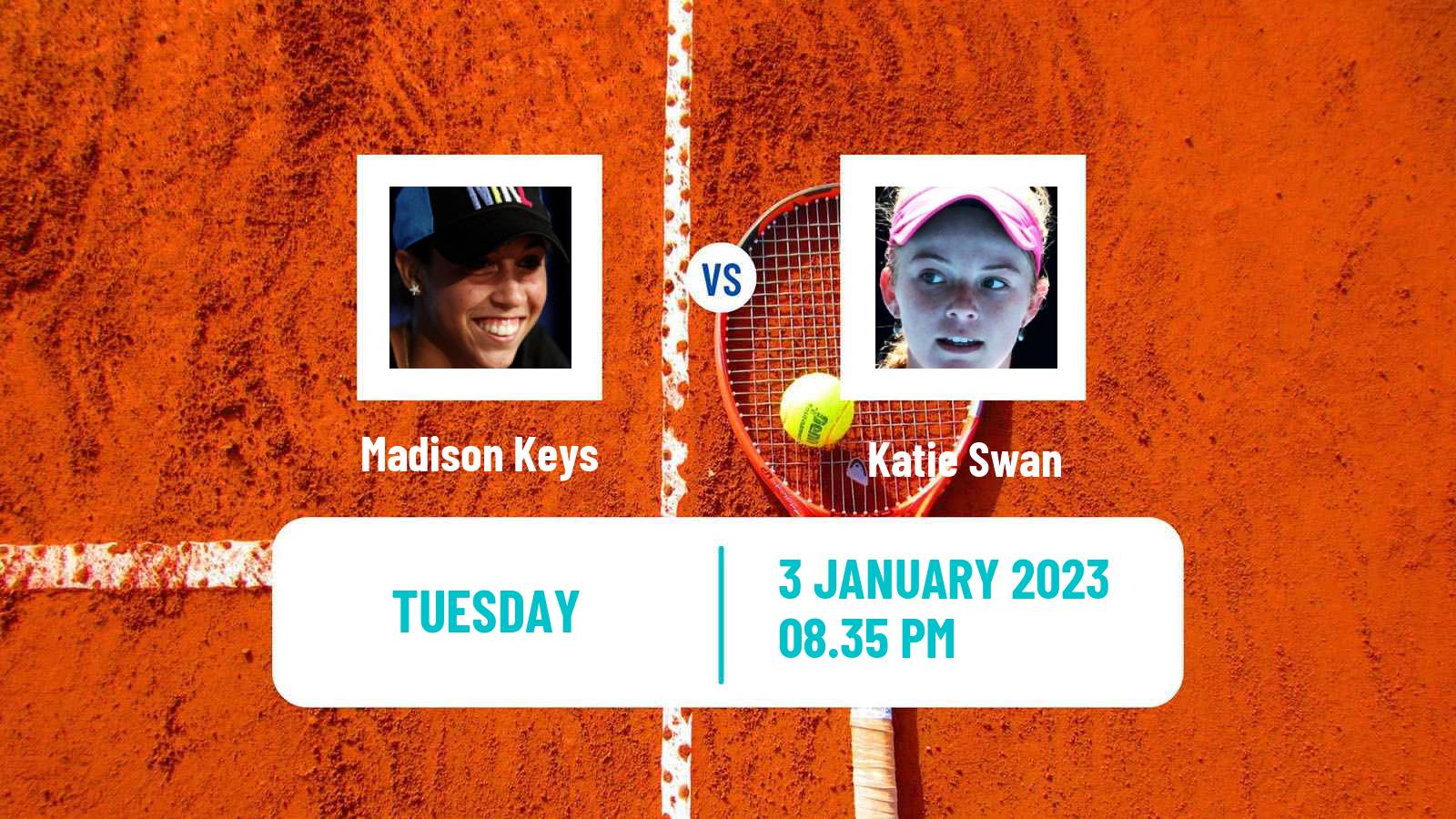 Tennis WTA United Cup Madison Keys - Katie Swan