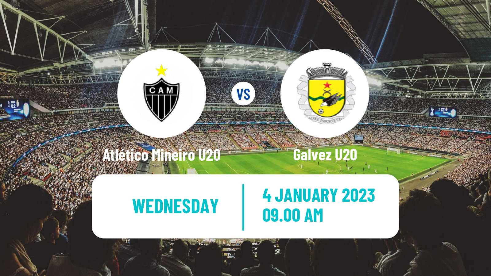 Soccer Brazilian Copa Sao Paulo de juniores Atlético Mineiro U20 - Galvez U20