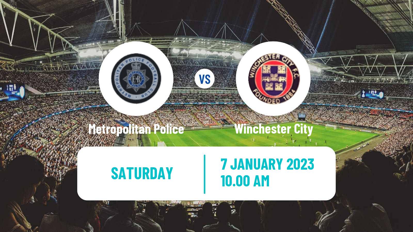 Soccer English Southern League South Division Metropolitan Police - Winchester City