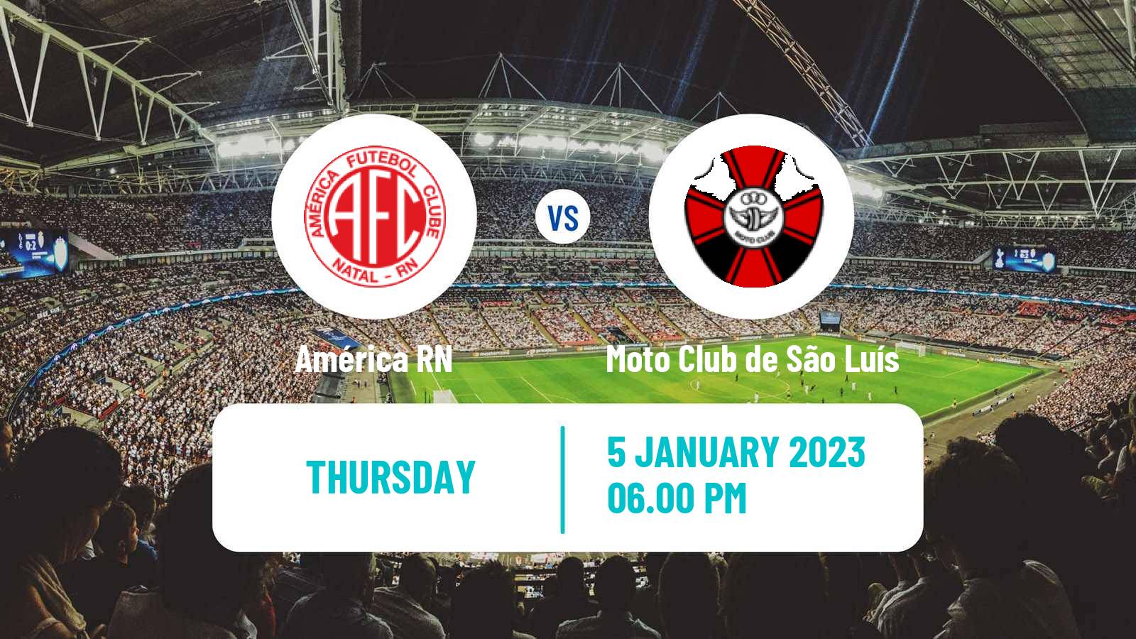 Soccer Brazilian Copa do Nordeste América RN - Moto Club de São Luís