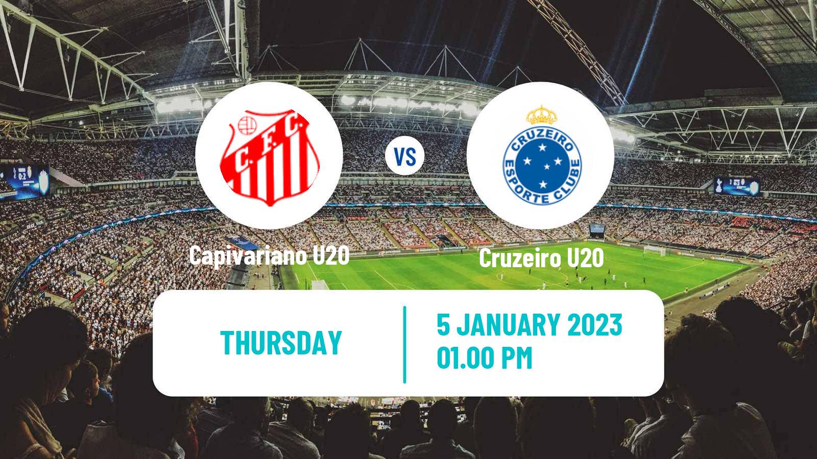 Soccer Brazilian Copa Sao Paulo de juniores Capivariano U20 - Cruzeiro U20