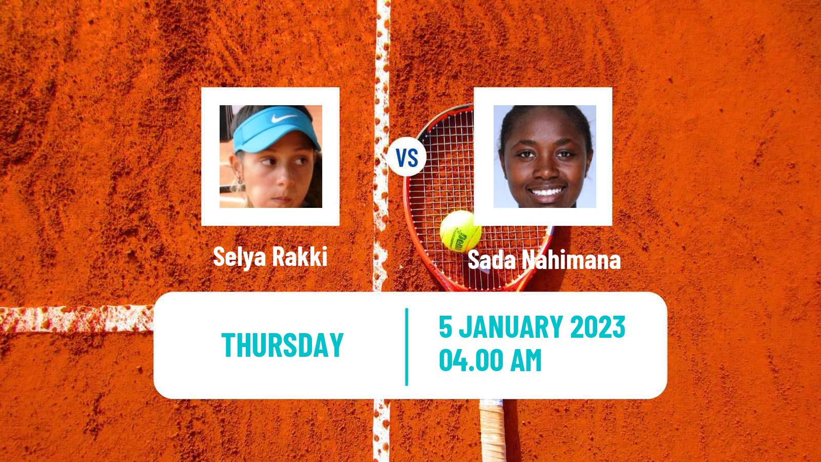 Tennis ITF Tournaments Selya Rakki - Sada Nahimana