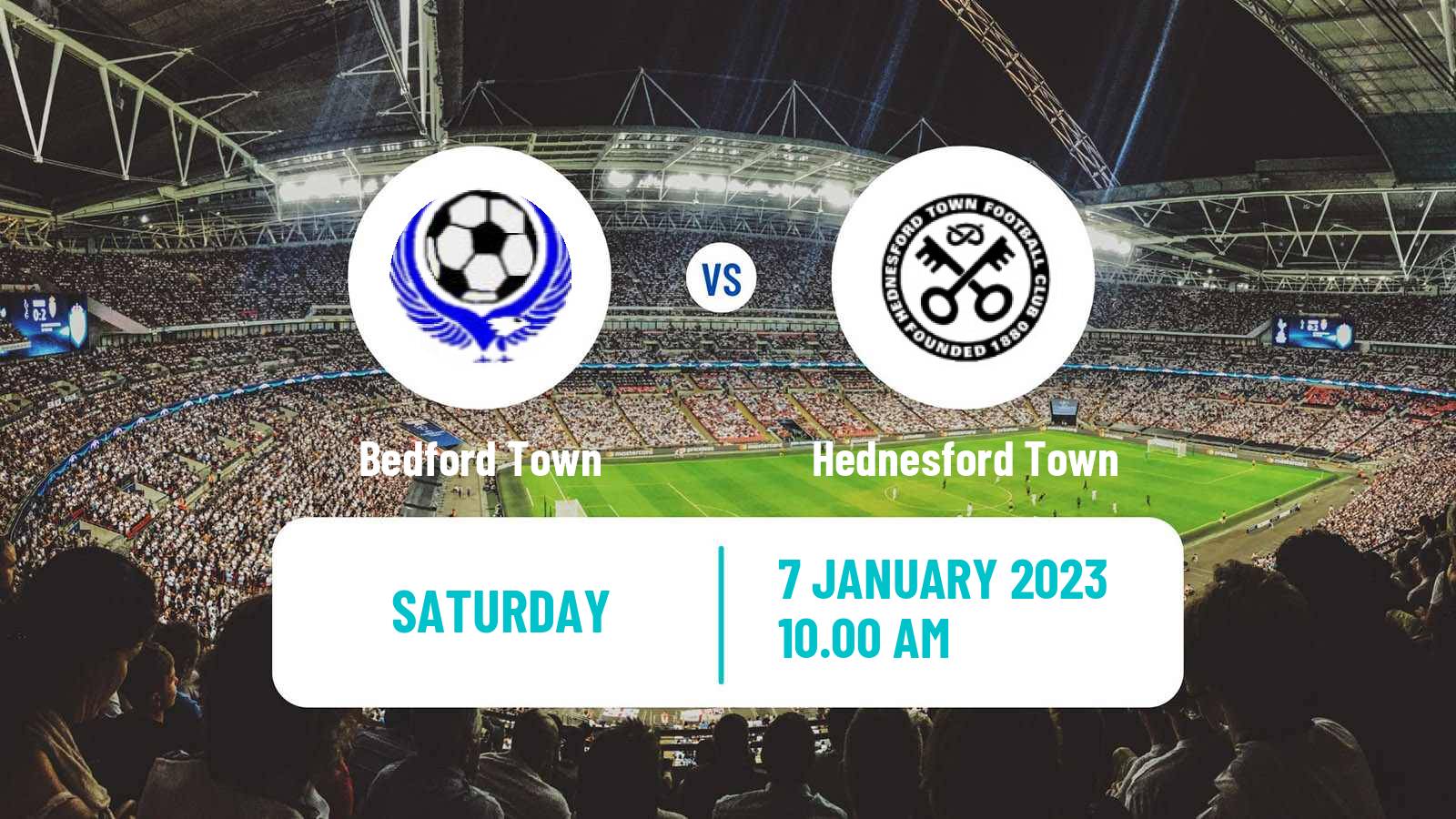 Soccer English Southern League Central Division Bedford Town - Hednesford Town