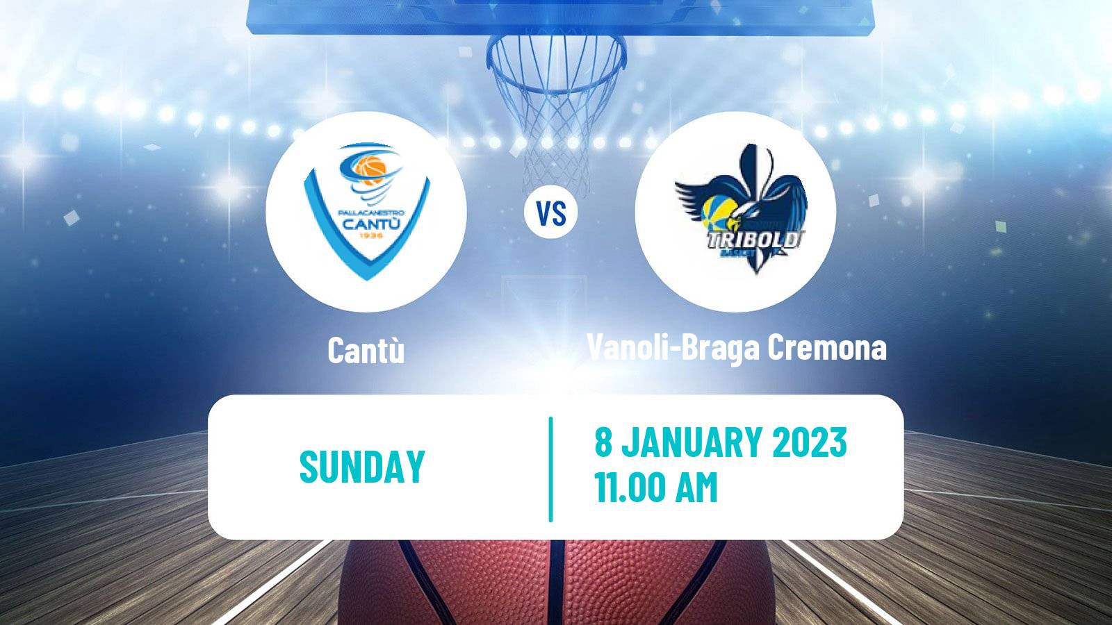 Basketball Italian Serie A2 Basketball Cantù - Vanoli-Braga Cremona