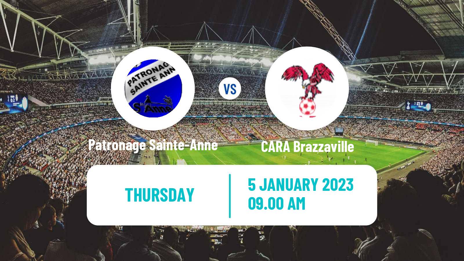 Soccer Congo Ligue 1 Patronage Sainte-Anne - CARA Brazzaville