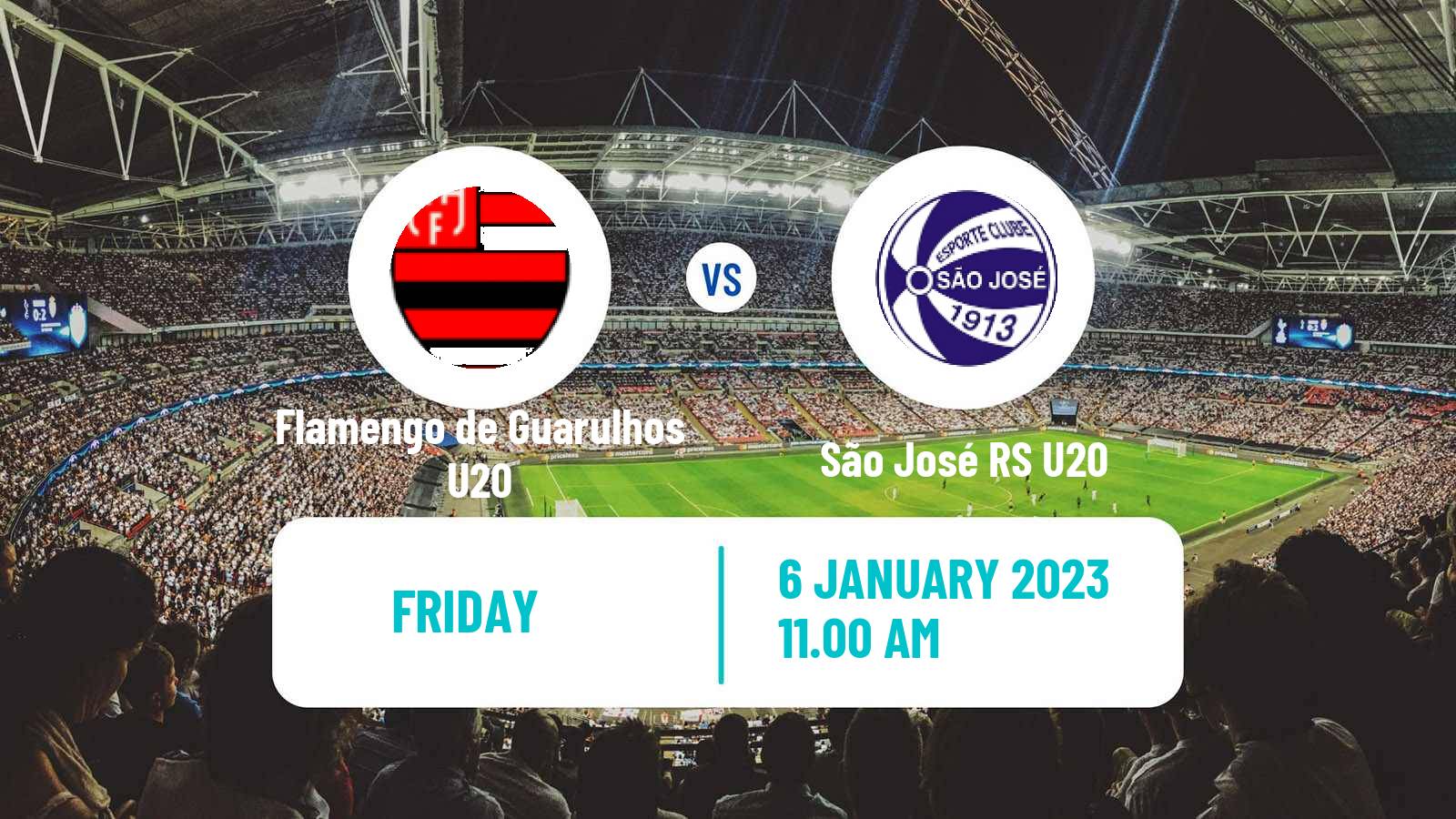 Soccer Brazilian Copa Sao Paulo de juniores Flamengo de Guarulhos U20 - São José-SP U20