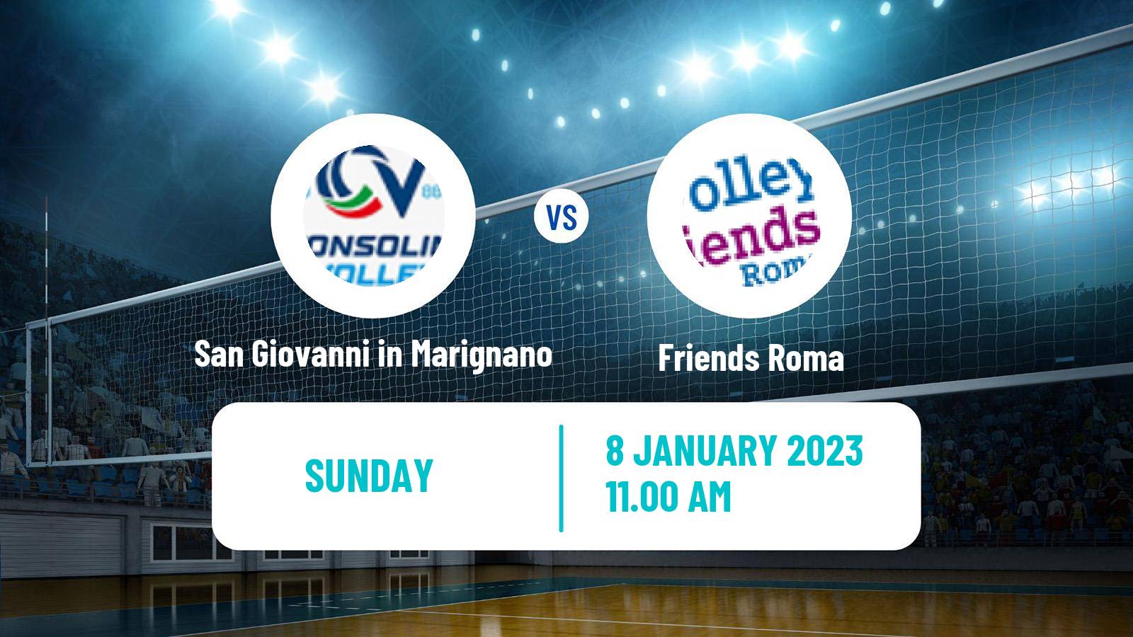 Volleyball Italian Serie A2 Volleyball Women San Giovanni in Marignano - Friends Roma
