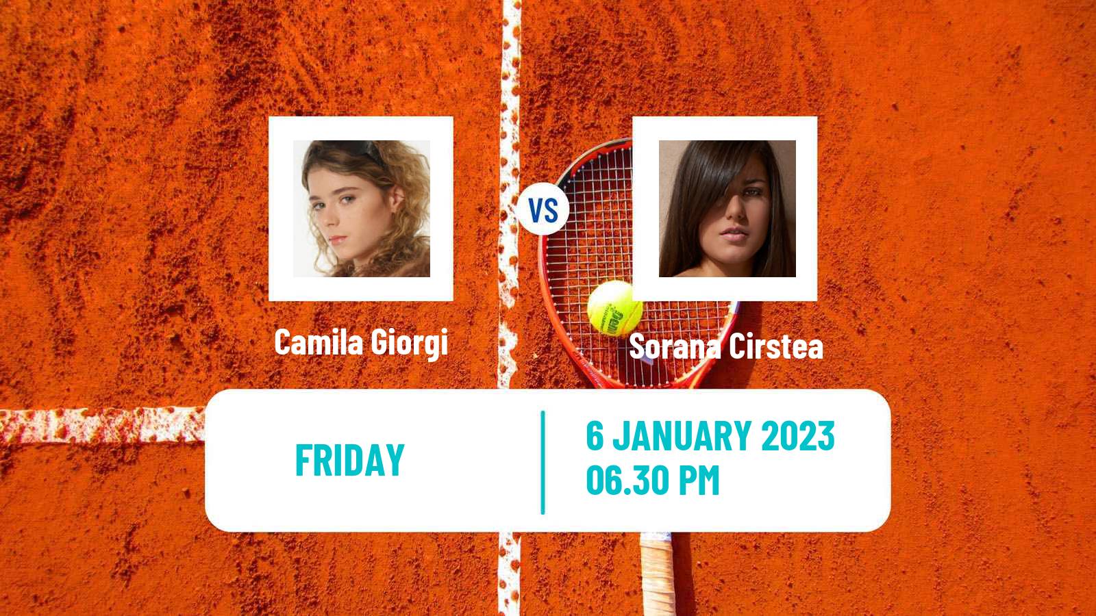 Tennis WTA Adelaide 2 Camila Giorgi - Sorana Cirstea